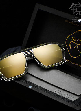 意大利墨镜HAPTER机车风男多边形