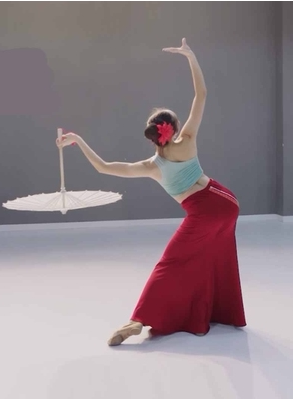 傣族舞蹈演出服练功服表演服女民族傣族孔雀舞鱼尾半身裙艺考服装