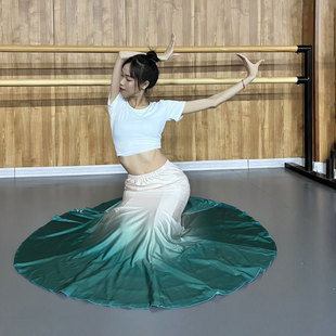 傣族舞蹈服成人女演出练功服舞蹈裙 孔雀舞蹈艺考表演服装练习裙