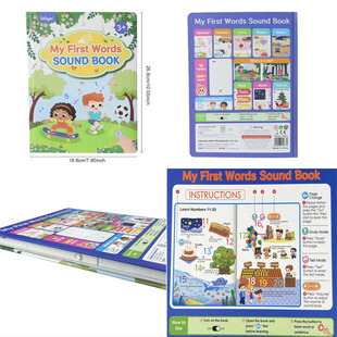 Sound Words Book幼儿童英语点读书趣味卡通英语听力书 First