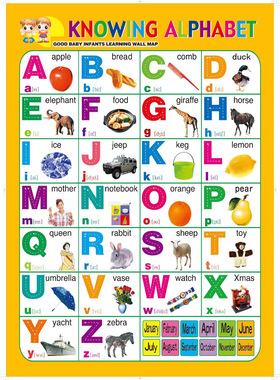 Baby Learning Wall Map宝宝英语海报认数字动物英文挂图强帖幼儿