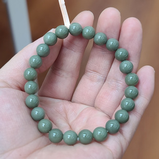 新疆和田沙枣青手串 手镯戒指戒面宝宝锁 玉石雕刻培训学校03038