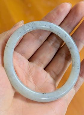 已结缘~新春福利~青花籽料美人条新疆和田玉籽料57手镯玉石雕刻