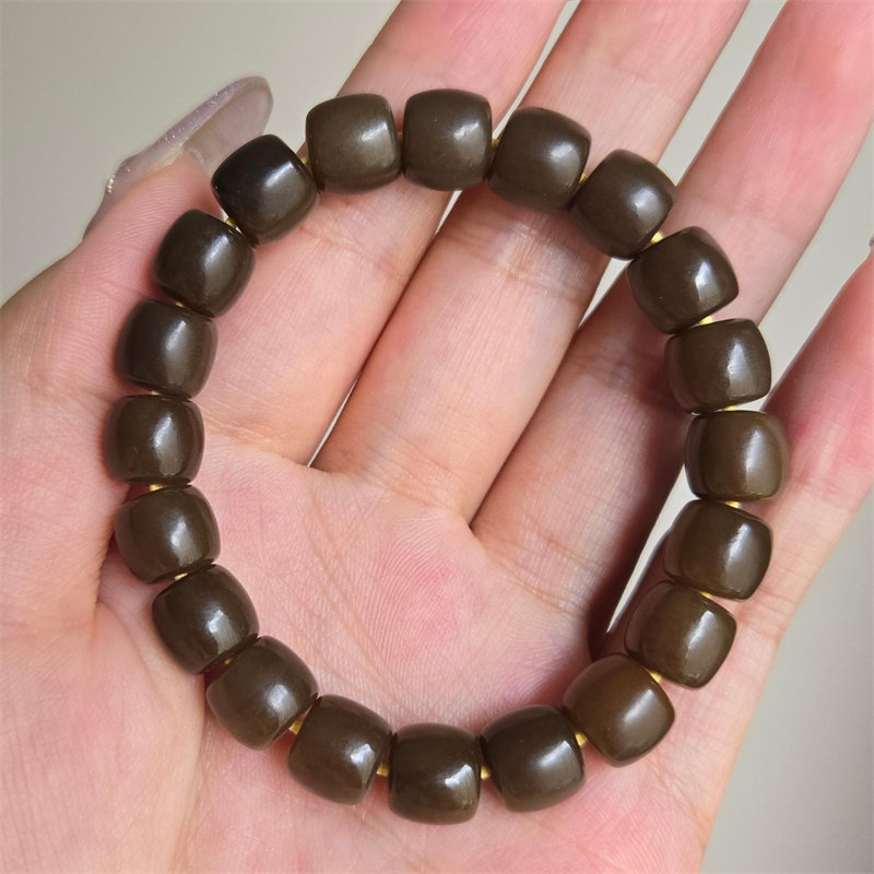 新疆和田玉老糖料珠子手串手链