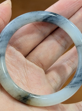 青花籽料小圈口手镯吊坠挂件水墨烟雨新疆和田玉石雕刻培训学校