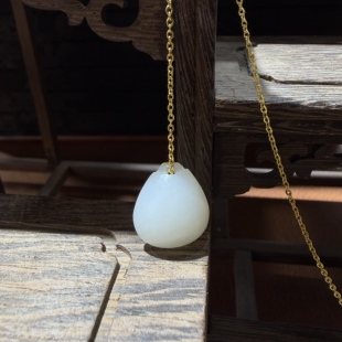 已抢完~新疆撒白玉籽料金皮小锁子宝宝锁平安吉祥吊坠挂件玉石雕