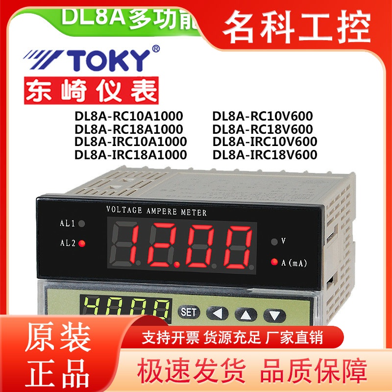 TOKY东崎DL8A-RC10A1000/RC18A1000/RC10V600/RC18V600电压电流表