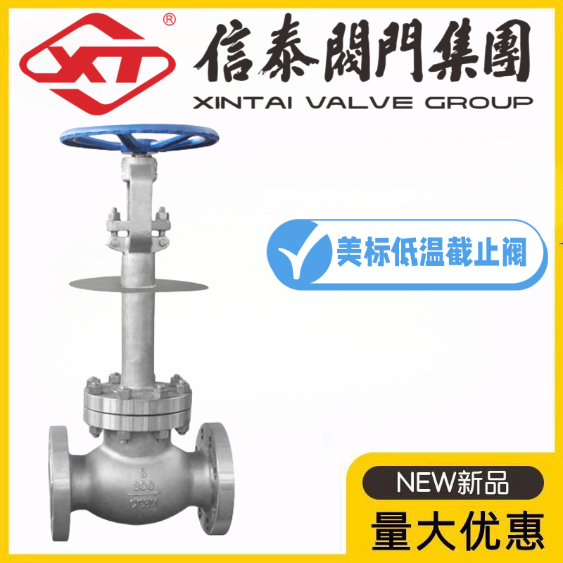 XT上海信泰阀门DJ41W-150/300LBP美标304不锈钢低温液氮截止阀