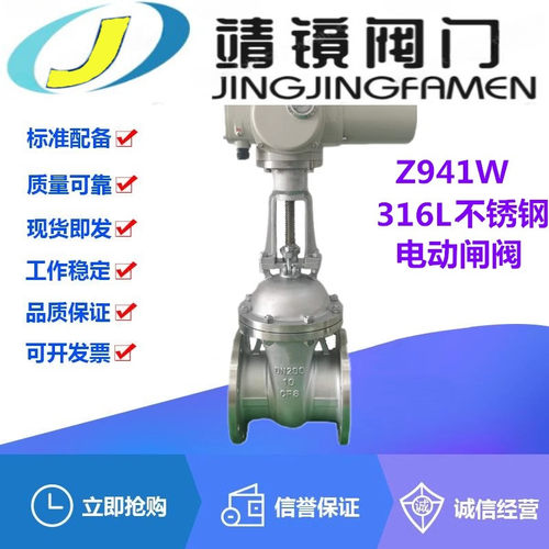 Z941W-16/25/40/64/100RL电动316L不锈钢闸阀DN15-900油品耐酸碱