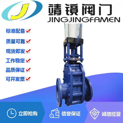 Z644Y-10C气动铸钢平行双闸板合金闸阀DN40-350高温耐磨进出料阀