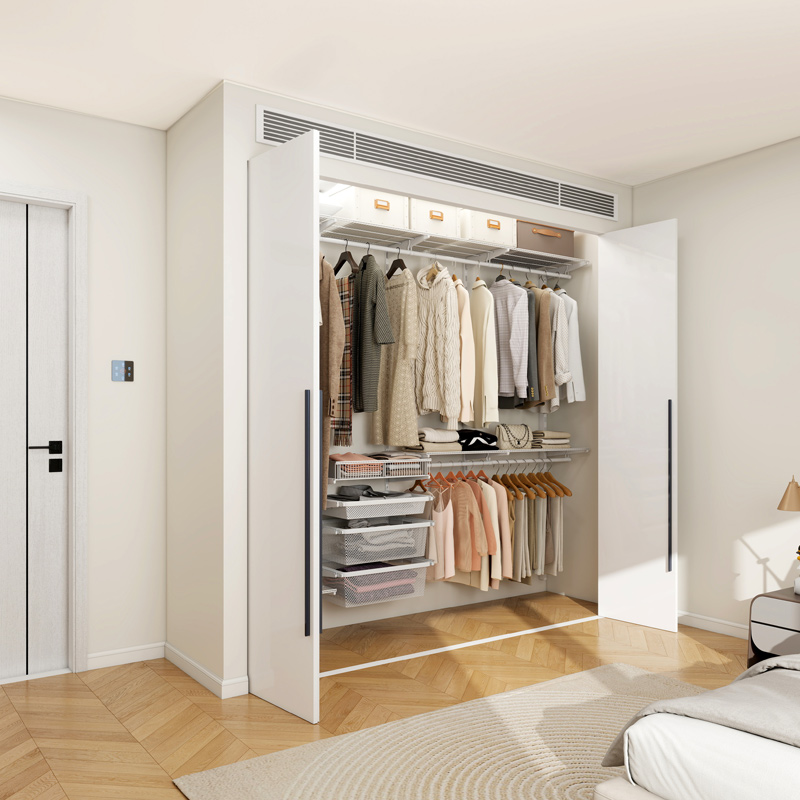 美达斯开放式衣帽间金属衣柜定制