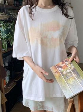 六0903韩国正品dailymarket-17165 T恤区高端休闲简洁直邮别致