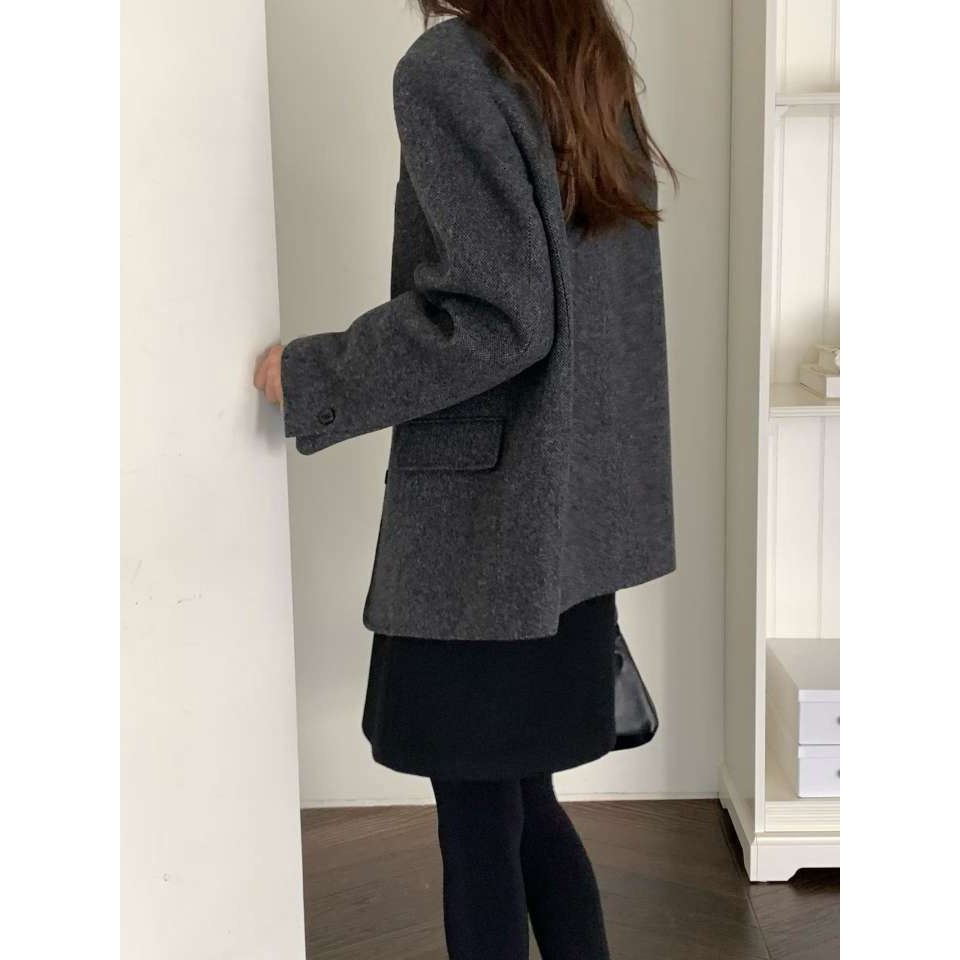 九1015韩国东大门大衣区OUR-8670854休闲新潮直邮档口人气炸街