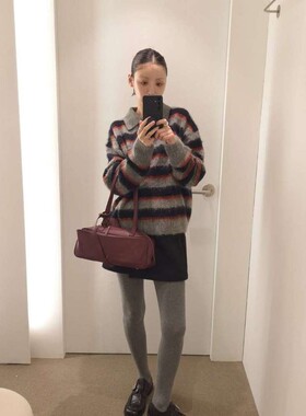 九1120韩国东大门毛衣区ous-8704704通勤优雅纯色街舞正品个性