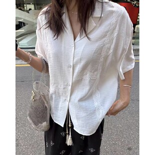 九0803韩国东大门衬衫-区DeVENTI-8603000直邮洋气甜美百搭秋夏