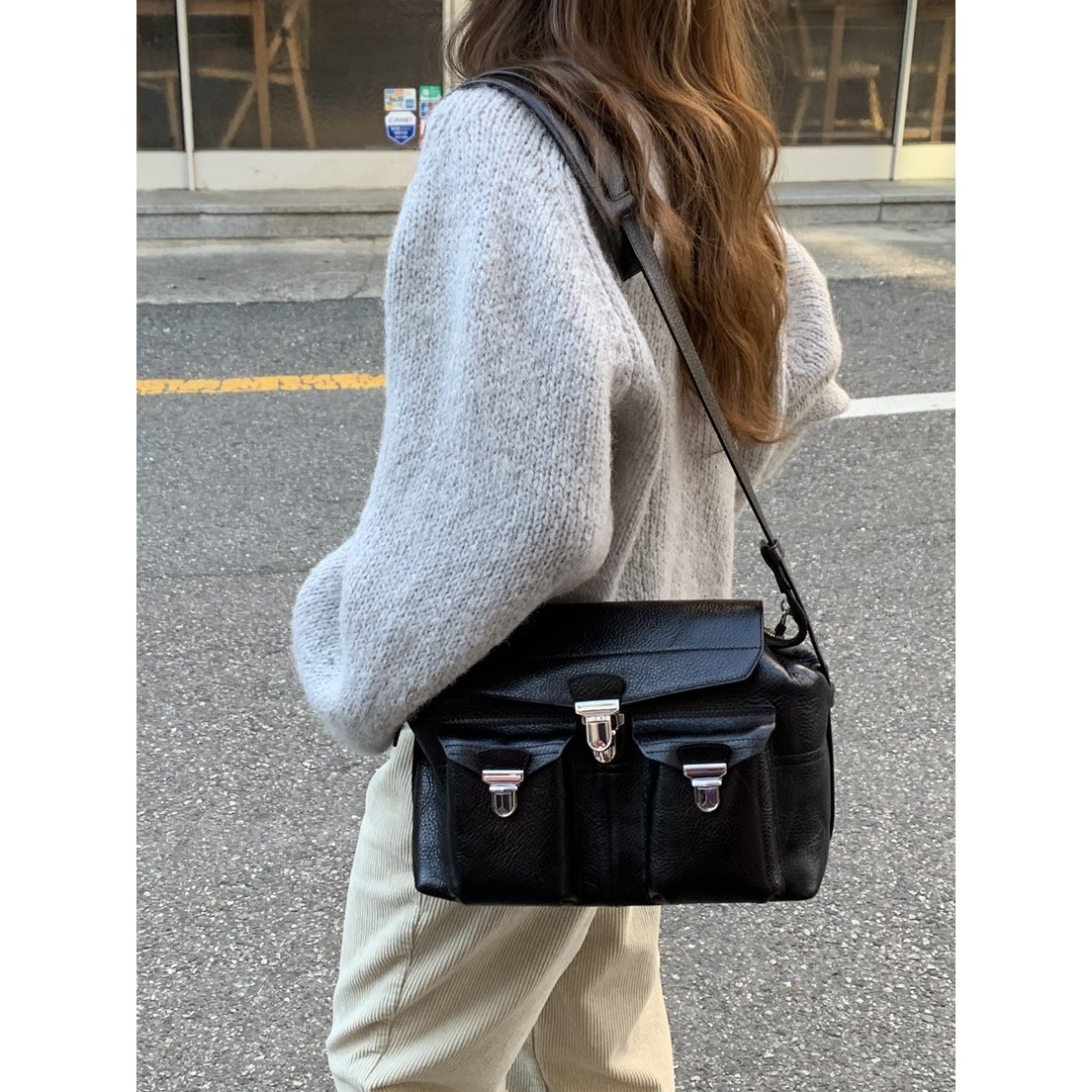 八1130韩国东大门运动户外毛衣区4508085街头冬季优雅正品气质