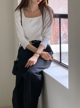 九1108韩国东大门t恤区Notice-8692319街头休闲复古直邮气质人气