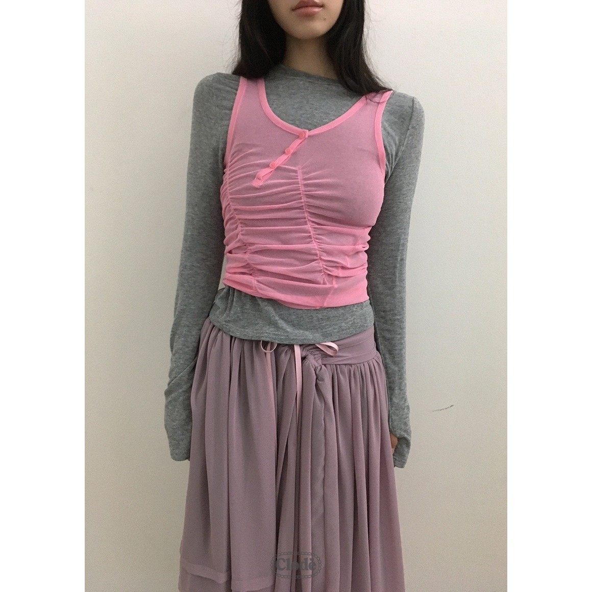 八1221韩国东大门上衣长袖T恤热销区4548811纯色别致正品风格冬款