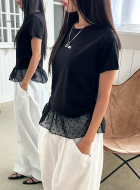 九0704韩国东大门t恤区IMFACT-8575740夏季优雅正品大气休闲个性