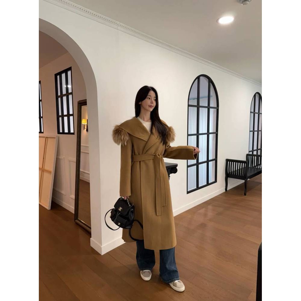 九1108韩国东大门大衣区LAVIEU-8693022冬季复古正品知性休闲欧美