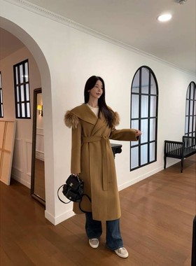 九1108韩国东大门大衣区LAVIEU-8693022冬季复古正品知性休闲欧美