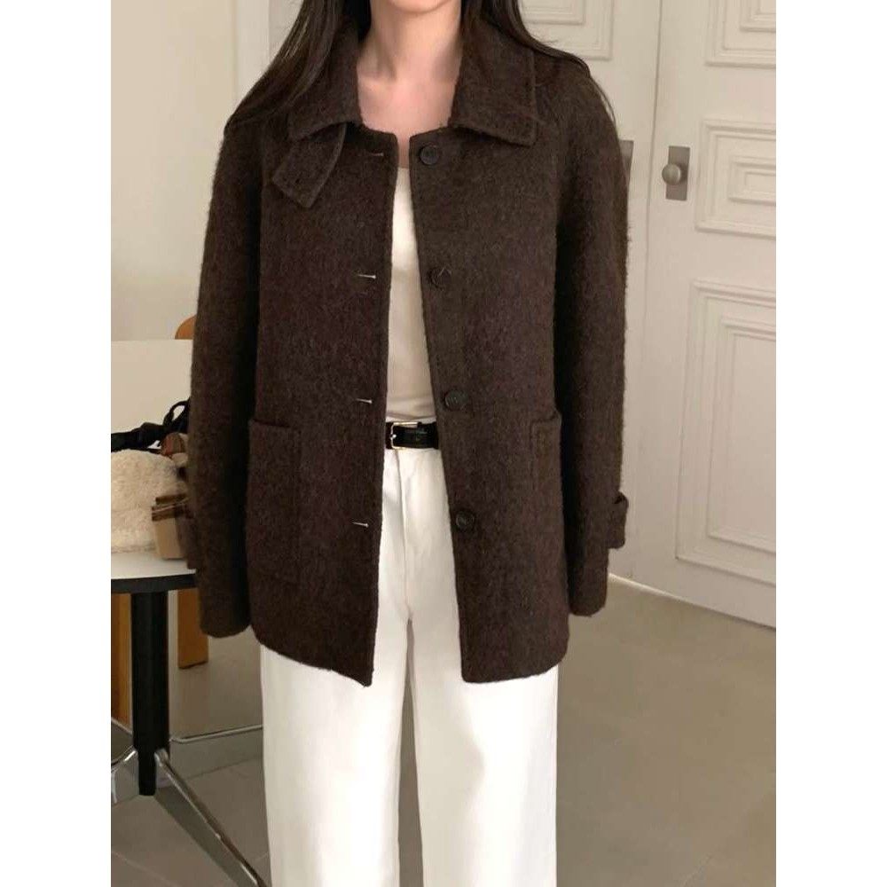 九1108韩国东大门大衣区NOTTINGHAM-8691631冬季简洁正品街头休闲