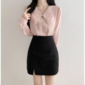 经典 8751156甜美魅力春冬流行韩版 区OPN 九0315韩国东大门衬衫