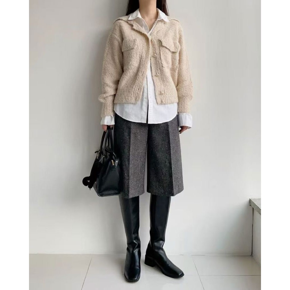 九1108韩国东大门休闲长裤区HowLuk-8692734清新通勤英伦纯色时装