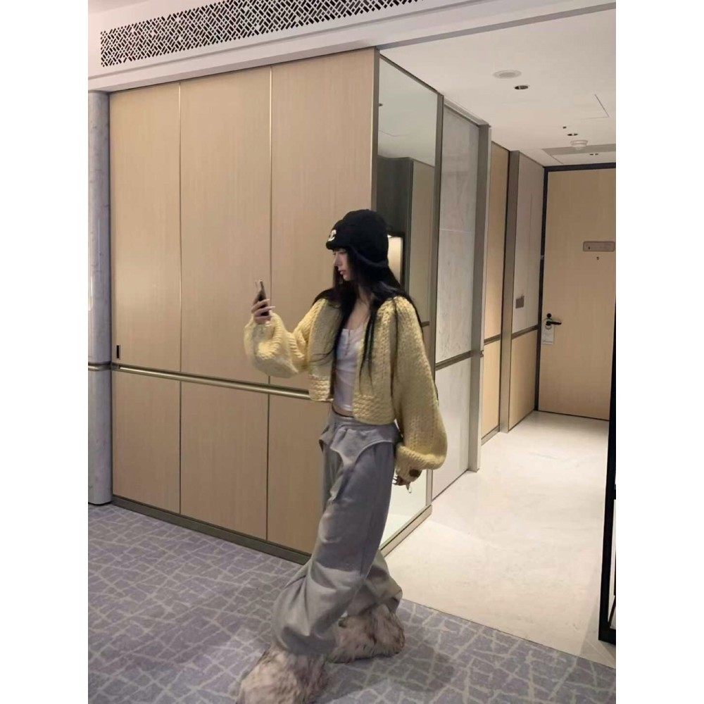 九1015韩国东大门毛衣区VIRKIN-8670283冬款街头新款简洁直邮气质