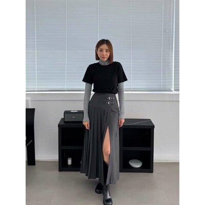 九1015韩国东大门户外半身裙区BEENS-8669655秋冬清新韩版经典