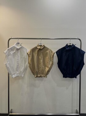 九0620韩国东大门衬衫-区Rosemallow-8564337别致通勤简洁纯色