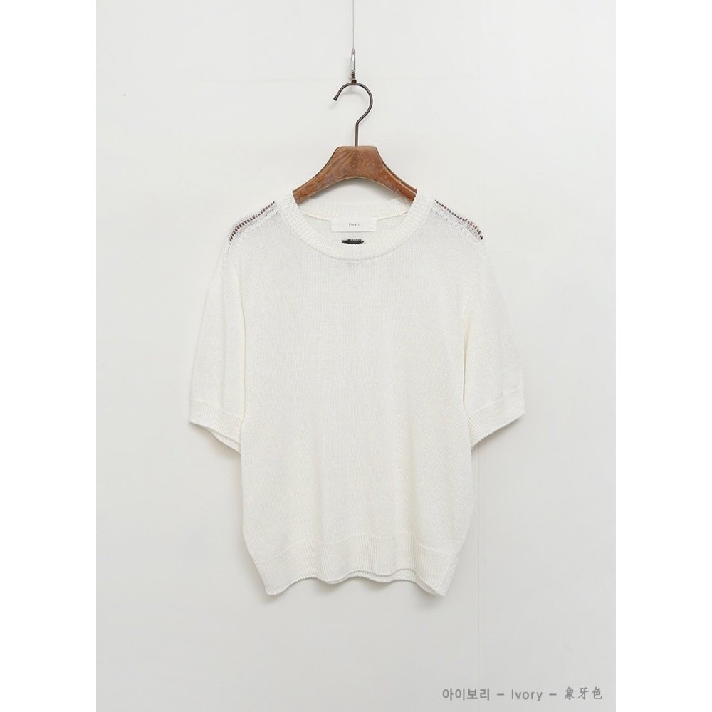 九0601韩国东大门毛衣区pinkeye-8547958优雅纯色别致正品个性