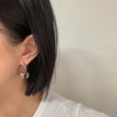 九0307韩国东大门耳饰CHEEK 8455716休闲简约直邮洋气人气优雅
