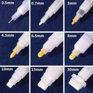 越洋丙烯马克笔替换空管笔丙烯颜料墨水补充液空白加粗涂鸦油漆笔