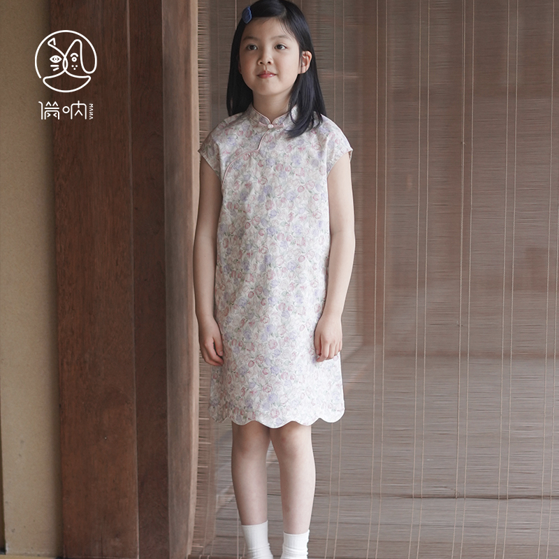 满呐夏季小旗袍民国复古新中式