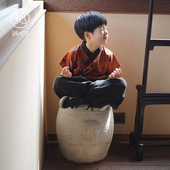 满呐新品 香云纱花罗端午五毒传统斜襟上衣 明制汉服真丝短袖