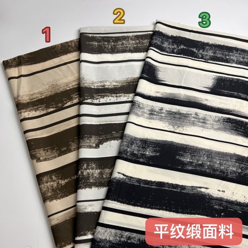 顺发纺织破卡平纹缎印花布料批发