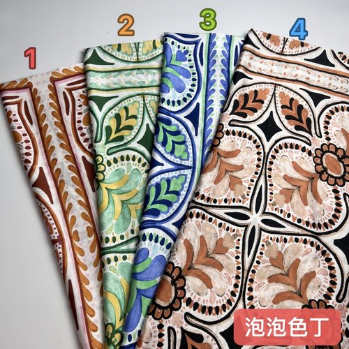 顺发纺织泡泡色丁印花布料批发价