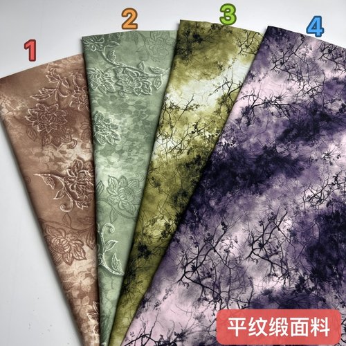 热卖爆款印花平纹缎布匹批发供应