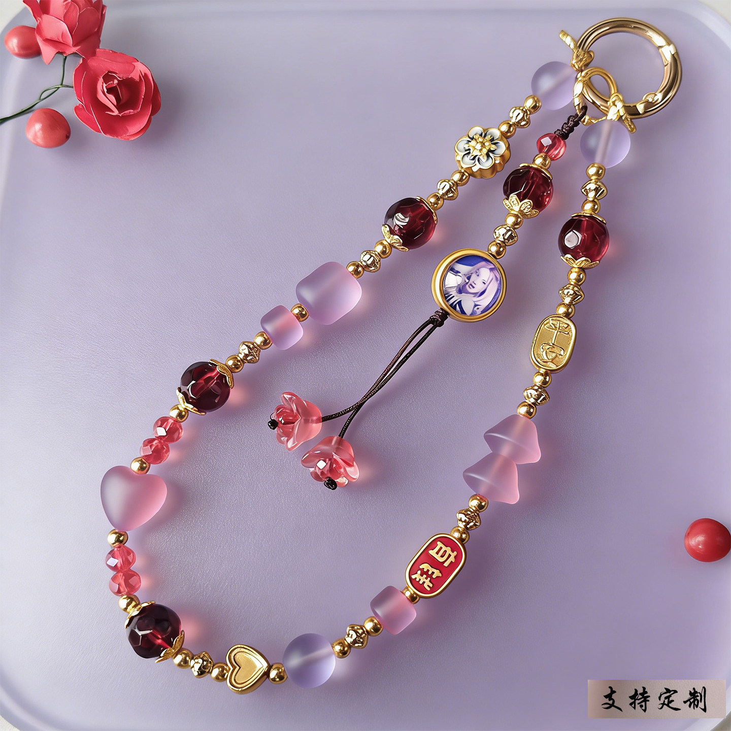 手链原创设计手工轻奢小众NCTdream李楷灿吉祥如意指环挂绳放相片