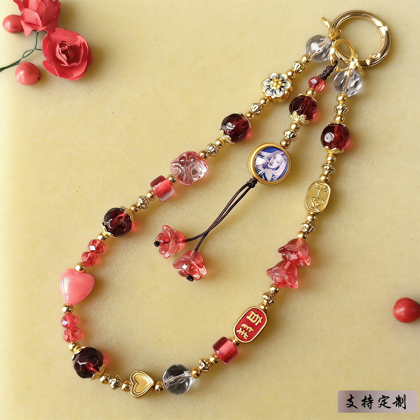 相片挂绳ins名侦探柯南怪盗基德工藤新一毛利兰吉祥如意照片礼品