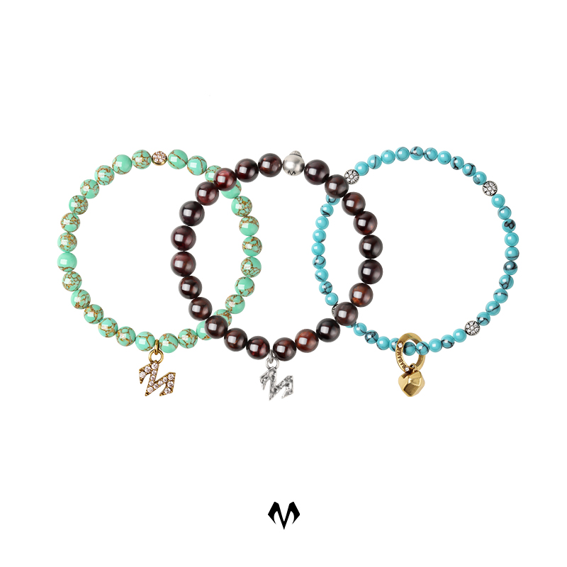 babama手串男生石榴石绿松石