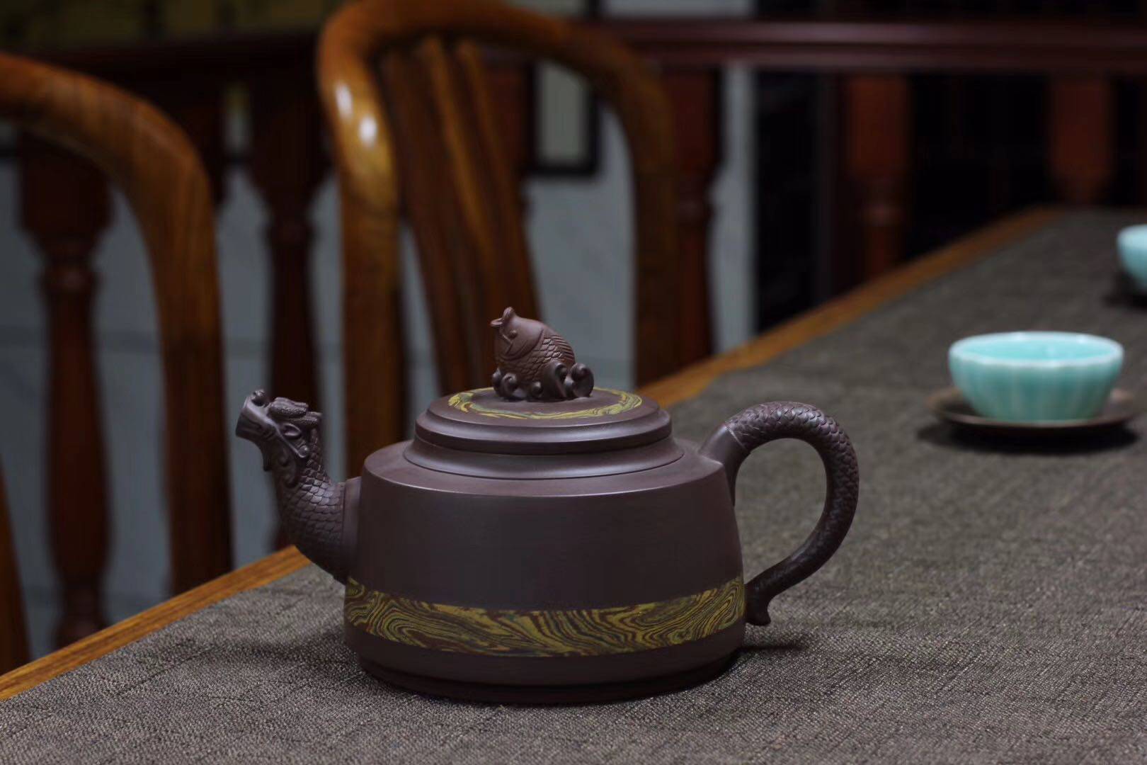 镇店之宝宜兴紫砂壶高工周伯娟纯手工茶壶金奖作品普洱茶茶具包邮