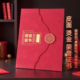 高档皮面荣誉证书三折页红色手感很好加厚磁吸扣A4定制聘书获奖者
