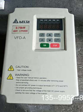 原装正品台达变频器 0.75KW 380V VFD007A43A 拆价格详谈