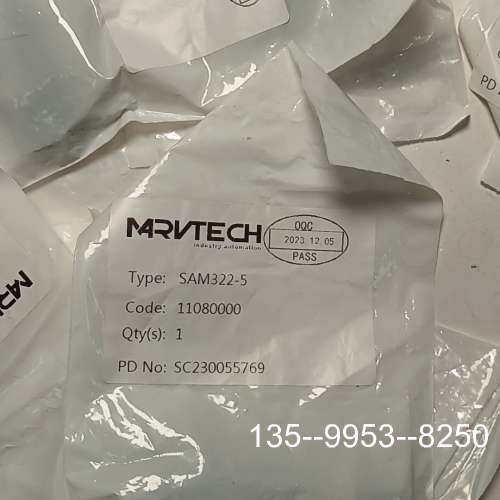 原装正品MARVTECH精奇M8活接头SAM322-5+3针公头连接价格详谈