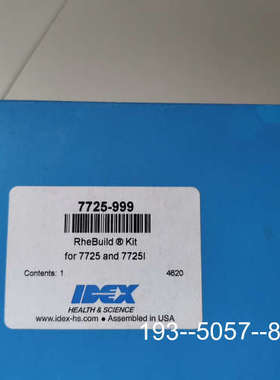 议价Thermo套件7725-999，RheBuild套装用于7详谈