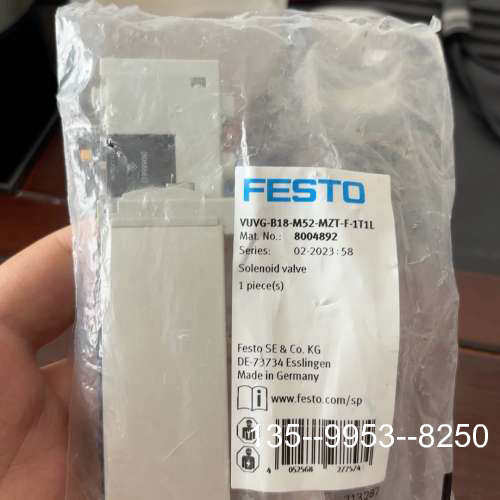 原装正品费斯托电磁阀VUVG-B18-M52-MZF-F-1T1价格详谈