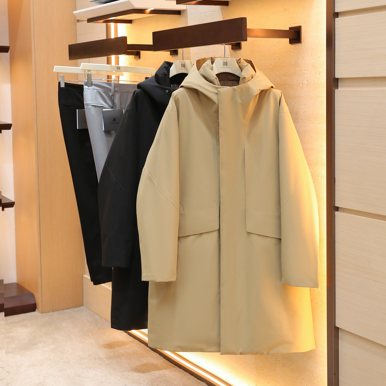 2025冬季新款男士户外保暖90白鹅绒石墨烯发热鹅绒羽绒服大衣1566