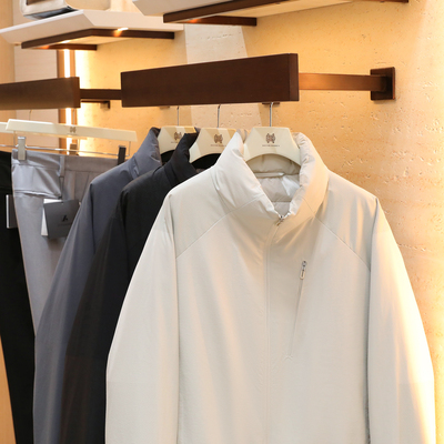 2025秋冬新款男士城市户外休闲极简风轻型三防立领羽绒服外套1456